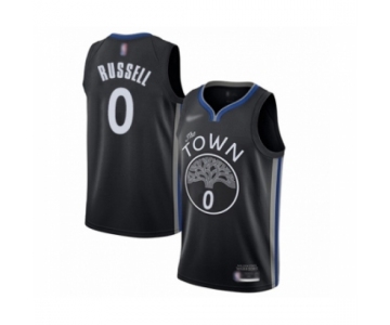 Men's Golden State Warriors #0 D'Angelo Russell Swingman Black Basketball Jersey 2019-20 City Edition