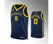 Men's Golden State Warriors #0 Donte DiVincenzo Navy Statement EditionStitched Jersey