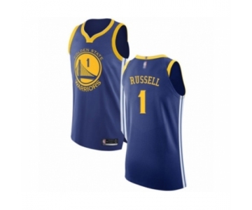 Men's Golden State Warriors #1 D'Angelo Russell Authentic Royal Blue Basketball Jersey - Icon Edition