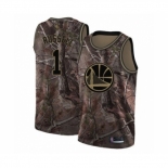 Men's Golden State Warriors #1 D'Angelo Russell Swingman Camo Realtree Collection Basketball Jersey