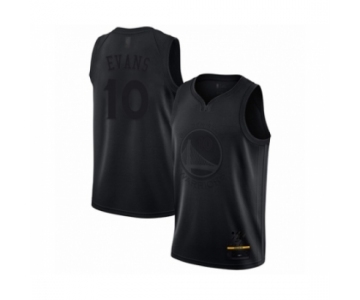 Men's Golden State Warriors #10 Jacob Evans Swingman Black MVP Basketball Jersey