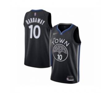 Men's Golden State Warriors #10 Tim Hardaway Swingman Black Basketball Jersey 2019-20 City Edition