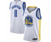 Men's Golden State Warriors #11 Klay Thompson Nike White 2020-21 Swingman Jersey