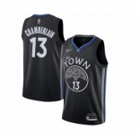 Men's Golden State Warriors #13 Wilt Chamberlain Swingman Black Basketball Jersey 2019-20 City Edition