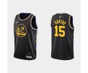 Men's Golden State Warriors #15 Gui Santos 2022 Black Stitched Basketball Jersey