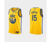 Men's Golden State Warriors #15 Gui Santos 2022 Yellow Stitched Basketball Jersey