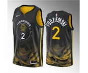 Men's Golden State Warriors #2 Brandin Podziemski Black 2023 Draft City Edition Swingman Stitched Basketball Jersey