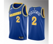 Men's Golden State Warriors #2 Brandin Podziemski Royal 2023 Draft Classic Edition Swingman Stitched Basketball Jersey