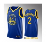 Men's Golden State Warriors #2 Brandin Podziemski Royal 2023 Draft Icon Edition Swingman Stitched Basketball Jersey