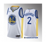 Men's Golden State Warriors #2 Brandin Podziemski White 2023 Draft Association Edition Swingman Stitched Basketball Jersey