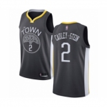 Men's Golden State Warriors #2 Willie Cauley-Stein Authentic Black Basketball Jersey - Statement Edition