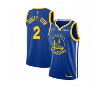 Men's Golden State Warriors #2 Willie Cauley-Stein Authentic Royal Finished Basketball Jersey - Icon Edition