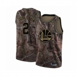 Men's Golden State Warriors #2 Willie Cauley-Stein Swingman Camo Realtree Collection Basketball Jersey