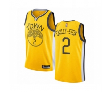 Men's Golden State Warriors #2 Willie Cauley-Stein Yellow Swingman Jersey - Earned Edition