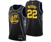 Men's Golden State Warriors #22 Andrew Wiggins 2021-22 City Edition Black 75th Anniversary Stitched Basketball Jersey