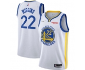 Men's Golden State Warriors #22 Andrew Wiggins 2022 White 75th Anniversary Stitched Jersey