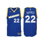 Men's Golden State Warriors #22 Matt Barnes adidas Royal Swingman Crossover Jersey