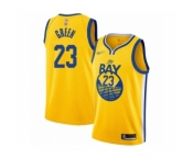 Men's Golden State Warriors #23 Draymond Green Authentic Gold Finished Basketball Jersey - Statement Edition