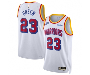 Men's Golden State Warriors #23 Draymond Green White 2024-25 Classic Edition Stitched Basketball Jersey