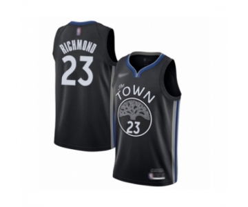 Men's Golden State Warriors #23 Mitch Richmond Swingman Black Basketball Jersey 2019-20 City Edition