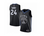 Men's Golden State Warriors #24 Rick Barry Swingman Black Basketball Jersey 2019-20 City Edition