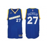 Men's Golden State Warriors #27 Zaza Pachulia 2016-17 Crossover Alternate Blue New Swingman Jersey