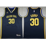 Men's Golden State Warriors #30 Stephen Curry Black Stitched Basketball Jersey