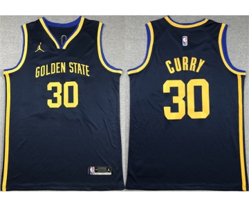 Men's Golden State Warriors #30 Stephen Curry Black Stitched Basketball Jersey