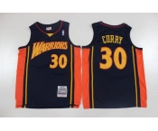 Men's Golden State Warriors #30 Stephen Curry Nike Navy  Mitchell & Ness  Player  jersey