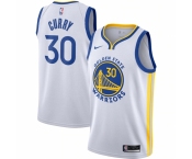 Men's Golden State Warriors #30 Stephen Curry Nike White 2020-21 Swingman Jersey