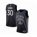 Men's Golden State Warriors #30 Stephen Curry Swingman Black Basketball Jersey 2019-20 City Edition