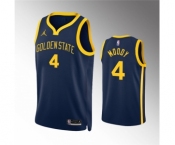 Men's Golden State Warriors #4 Moses Moody Navy Statement EditionStitched Jersey