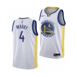 Men's Golden State Warriors #4 Moses Moody White Association Edition Swingman Stitched Basketball Jersey