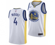 Men's Golden State Warriors #4 Moses Moody White Association Edition Swingman Stitched Basketball Jersey