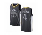 Men's Golden State Warriors #4 Omari Spellman Authentic Black Basketball Jersey - Statement Edition