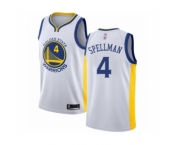 Men's Golden State Warriors #4 Omari Spellman Authentic White Basketball Jersey - Association Edition