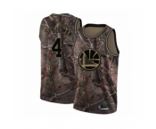 Men's Golden State Warriors #4 Omari Spellman Swingman Camo Realtree Collection Basketball Jersey