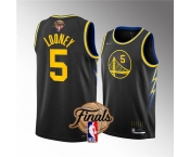 Men's Golden State Warriors #5 Kevon Looney Black 2022 Finals Stitched Jersey