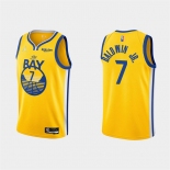 Men's Golden State Warriors #7 Patrick Baldwin Jr. 2022 Yellow Stitched Basketball Jersey