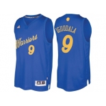 Men's Golden State Warriors #9 Andre Iguodala 2016 Christmas Day Royal NBA Swingman Jersey