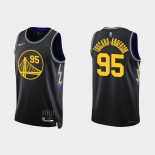 Men's Golden State Warriors  #95 Juan Toscano-Anderson Nike 2021-22 City Edition Diamond Black Jersey