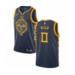 Men's Nike Golden State Warriors #0 Patrick McCaw Authentic Navy Blue NBA Jersey - City Edition