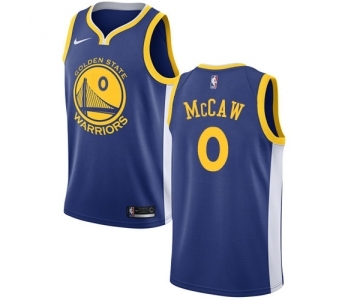 Men's Nike Golden State Warriors #0 Patrick McCaw Swingman Royal Blue Road NBA Jersey - Icon Edition