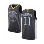 Men's Nike Golden State Warriors #11 Klay Thompson Swingman Black Alternate NBA Jersey - Statement Edition