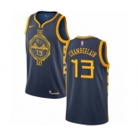 Men's Nike Golden State Warriors #13 Wilt Chamberlain Authentic Navy Blue NBA Jersey - City Edition