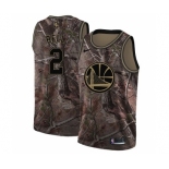 Men's Nike Golden State Warriors #2 Jordan Bell Swingman Camo Realtree Collection NBA Jersey