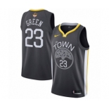 Men's Nike Golden State Warriors #23 Draymond Green Swingman Black Alternate 2018 NBA Finals Bound NBA Jersey - Statement Edition