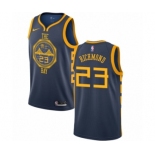 Men's Nike Golden State Warriors #23 Mitch Richmond Authentic Navy Blue NBA Jersey - City Edition