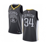 Men's Nike Golden State Warriors #34 Shaun Livingston Swingman Black Alternate NBA Jersey - Statement Edi