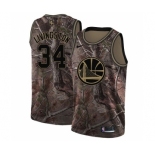 Men's Nike Golden State Warriors #34 Shaun Livingston Swingman Camo Realtree Collection NBA Jersey